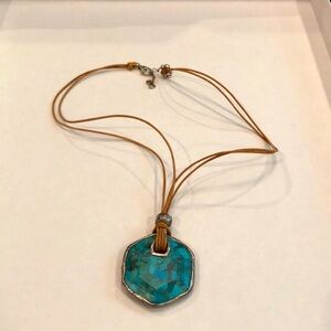 Silpada sterling silver and turquoise necklace, new in packaging